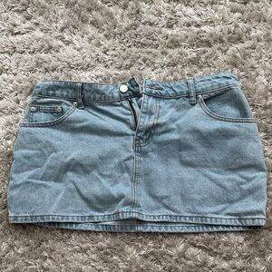 Edikted Denim Mini Skirt size L